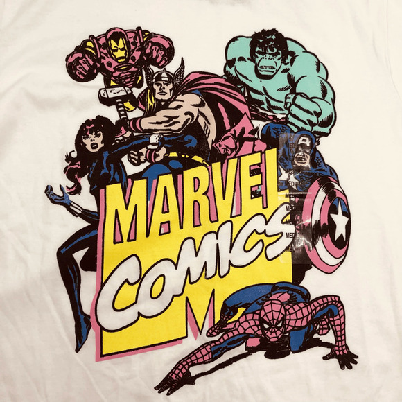 Brand New Marvel‎ Comics Retro Graphic Short Sleeve Tshirt Large - Picture 2 of 5